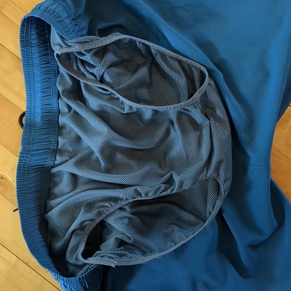 CK Men's Mesh Lined Elastic Waist With Adjustable Tie Swim Shorts Blue Size 36 - Picture 9 of 10